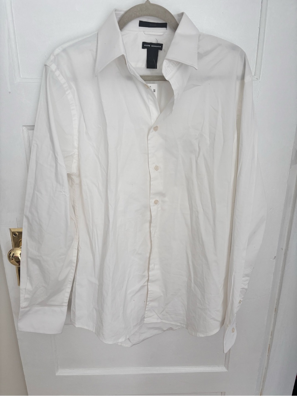 Club Monaco Slim Fit White Dress Shirt